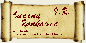 Vucina Ranković vizit kartica